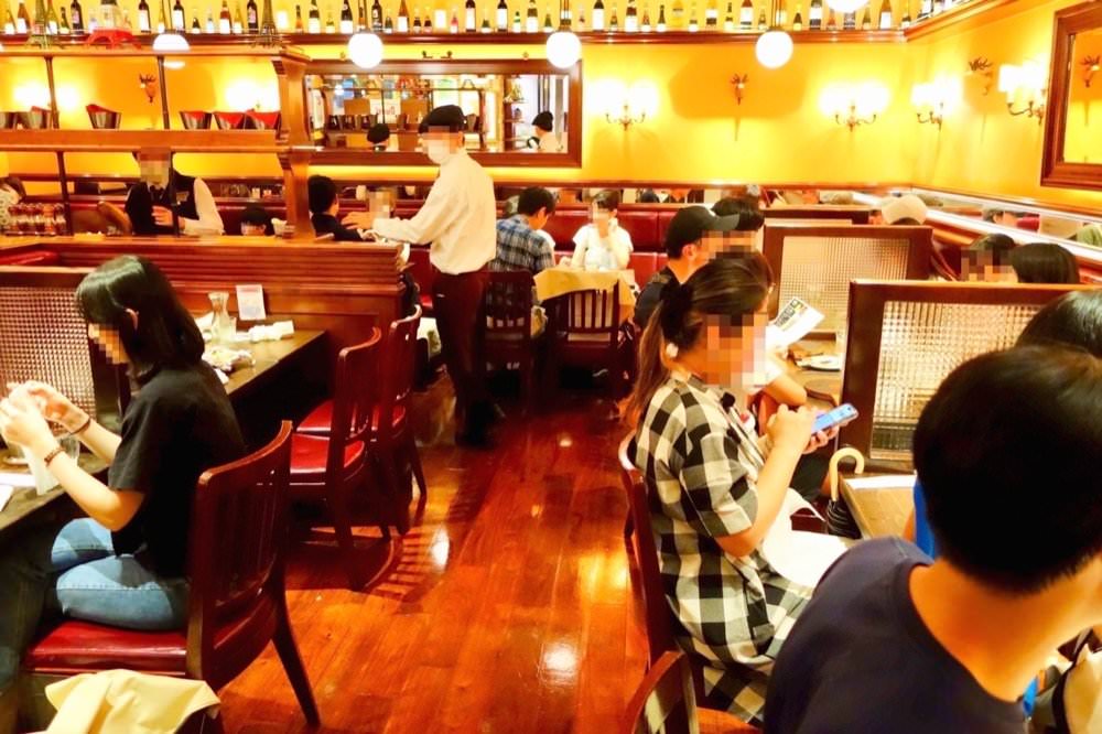 09 日本京都必吃美食 百年老店東洋亭 漢堡排、炸蝦、沙拉番茄、草莓蛋糕、百年布丁